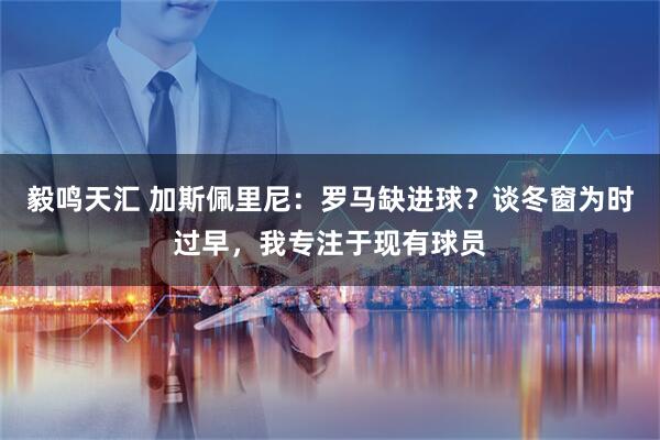 毅鸣天汇 加斯佩里尼:罗马缺进球?谈冬窗为时过早,我专注于现有球员